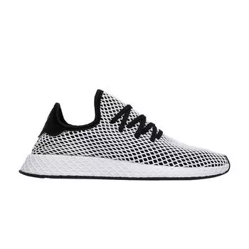 Черные кроссовки унисекс adidas Deerupt белые CQ2626