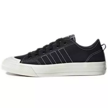 Черные кроссовки унисекс adidas Nizza RF Core Cloud-White Off-White EE5599