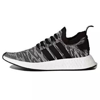 Черные кроссовки унисекс adidas NMD_R2 Primeknit Core BY9409