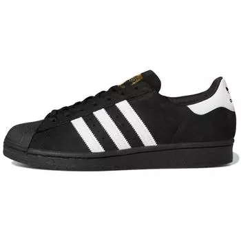 Черные кроссовки унисекс adidas Superstar Core Cloud-White Gold-Metalic FV0321