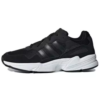 Черные кроссовки унисекс adidas Yung-96 Core Crystal-White EE3681