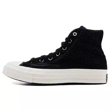 Черные кроссовки унисекс Converse Chuck 70 Varsity High Sherpa Egret 172005C 35