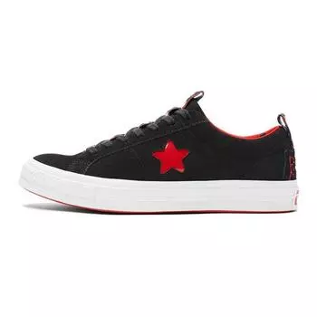 Черные кроссовки унисекс Converse Hello Kitty x One Star Low Top 163904C