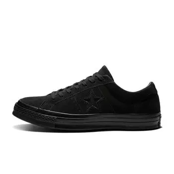 Черные кроссовки унисекс Converse One Star Low Triple 162950C