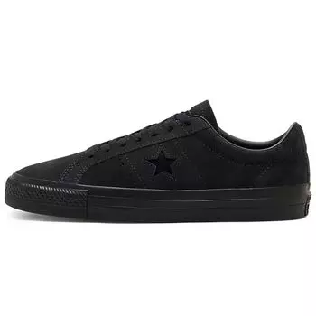 Черные кроссовки унисекс Converse One Star Pro Low Triple 166839C