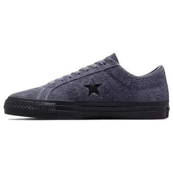Черные кроссовки унисекс Converse One Star Pro Vintage Suede Low Dark Moth Серые A04610C 36