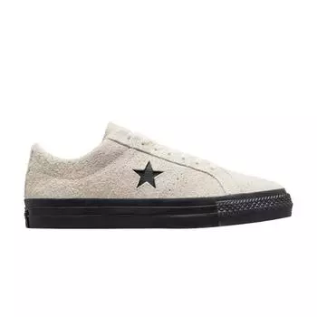Черные кроссовки унисекс Converse One Star Pro Vintage Suede Low Egret кремовые A04609C 35.5