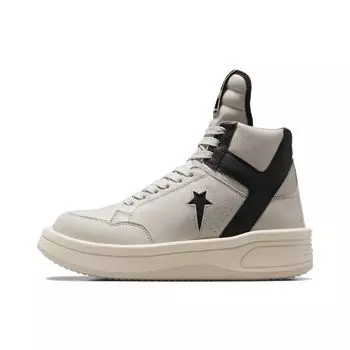 Черные кроссовки унисекс Converse Rick Owens x DRKSHDW TURBOWPN Mid Oyster кремовые A06758C 40.5