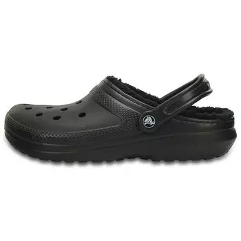 Черные кроссовки унисекс Crocs Classic Lined Clog 203591-060 37-38