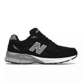 Черные кроссовки унисекс New Balance 990v3 Made In USA Серо-белые M990BS3 42
