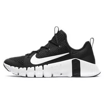 Черные кроссовки унисекс Nike Free Metcon 3 белые CJ0861-010