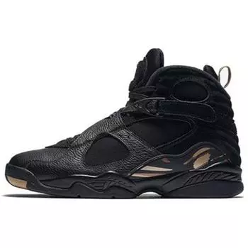 Черные кроссовки унисекс OVO x Air Jordan 8 Retro Metallic-Gold Varsity-Red Blur AA1239-045