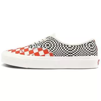 Черные кроссовки унисекс Vans Authentic Logo Check Flame VN0A4BV91XL