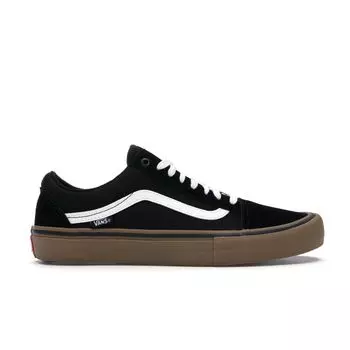 Черные кроссовки унисекс Vans Old Skool Pro Medium-White Gum VN000ZD4BW9