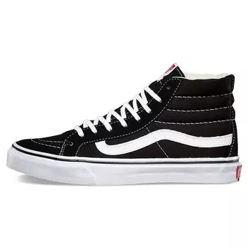 Черные кроссовки унисекс Vans Sk8-Hi Slim True-White VN000QG36BT 36.5