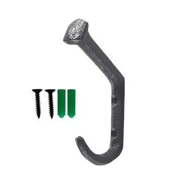 Черные крючки для ногтей, настенные дверные шипы, вешалка для одежды, крючки для домашнего декора, вешалка для полотенец, стеллаж для хранения 1pc