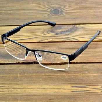 Черные квадратные очки Clara Vida для чтения классического дизайна от +1 до +4 +0.75 чёрный