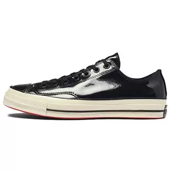 Черные лакированные кроссовки унисекс Converse Chuck 70 Ox Цвет слоновой кости 162438C 36.5