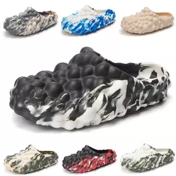 Черные летние мужские легкие тапочки на платформе EVA, сандалии для дома и отдыха, пляжная повседневная обувь, мягкие шлепанцы для мужчин, сандалии для мужчин 5(eu38) серый