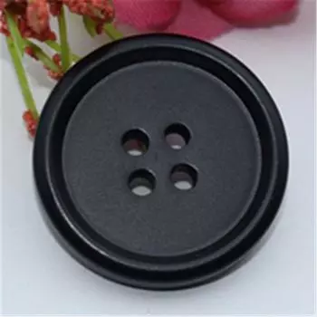Черные матовые пуговицы Пуговицы для тренча Средние и длинные Пуговицы для костюмов высокого класса Одежда Куртка Открытые пуговицы для свитеров Брюки Пуговицы 18L = 11.0MM * Round * Black Thin Edge