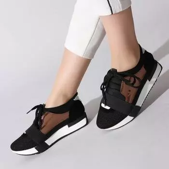 Черные медные женские кроссовки