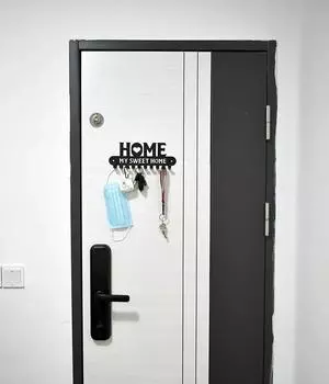 Черные металлические настенные крючки для ключей – художественная железная вешалка для прихожей, кухни и домашнего декора бронзовый