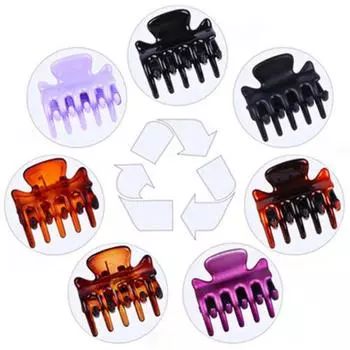 Черные мини-подарки для женщин, пластиковые заколки для волос для девочек, заколки для волос в виде крабов, зажимы для волос в виде когтей A