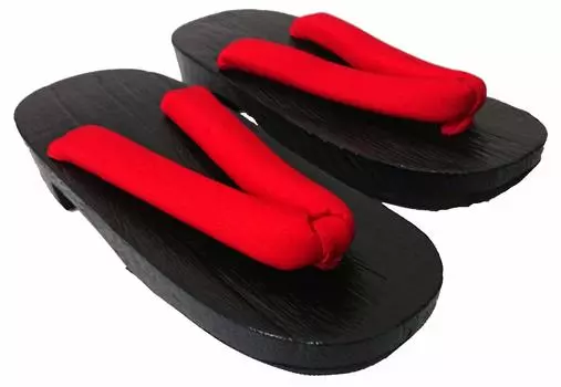 Черные мягкие стринги Paulownia No Pain [narunaru] Женские гета, гета, косплей, стринги, (25.5cm(24,5см~25,5см))