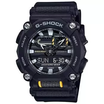 Черные мужские аналогово-цифровые часы, Black Analog-Digital Men s Watch, Casio