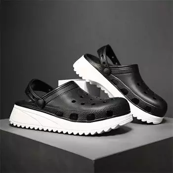 Черные мужские белые сандалии унисекс с ремешком, гавайские тапочки, кроссовки, спортивные распродажи, очень удобные фабрики колледжа 6.5