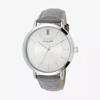 Черные мужские кожаные аналоговые наручные часы Martin Sit Bong BKL1649M французского бренда, популярные корейские часы