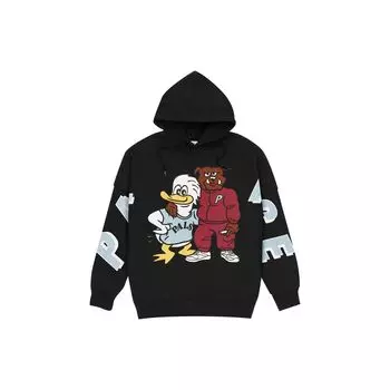 Черные мужские топы с капюшоном Palace Dog And Duck P22CS215