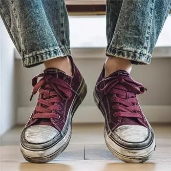 Черные мужские туфли Four Seasons Модный ретро-стиль Make dirty для отдыха на природе, вечеринок, прогулок по улице, молодежная обувь 39 чёрный