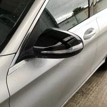 Черные накладки на боковые зеркала для Mercedes Benz W205 W222 W213 W238 X205 X253 C217 W463 C253 W253, крышка CS GLC EG Class AMG