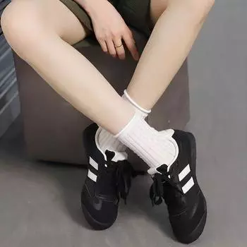 Черные немецкие тренировочные спортивные кроссовки женские 2024 осень новые шнурованные туфли на плоской подошве студенческие повседневные туфли для уличной стрельбы универсальные туфли Forrest Gump 35