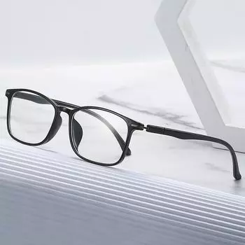 Черные очки для чтения, квадратные очки для чтения с защитой от синего света, Urltra-Light, защита глаз, женские элегантные удобные очки Strength 1