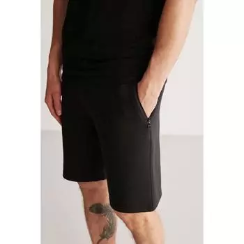 Черные одинарные шорты Colin Regular