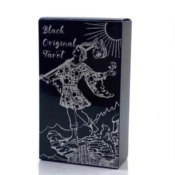 Черные оригинальные карты Таро, настольная игра, подарок на День Благодарения/Рождество 1 Set