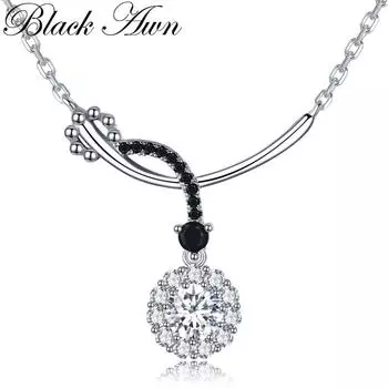 Черные ожерелья-цепочки с подвесками для ювелирных изделий Awn для женщин