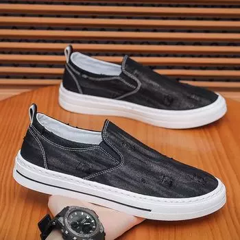 Черные парусиновые легкие дышащие кроссовки One Kick для отдыха, мужские кроссовки из вулканизированной ткани, летние спортивные, размер 44, трендовые кроссовки для мужчин 39