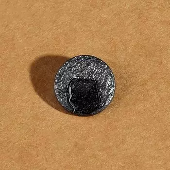 Черные пеньковые пуговицы Высококачественные мужские и женские пальто, куртки, костюмы, пуговицы, аксессуары, универсальные круглые металлические пуговицы 18mm gun black