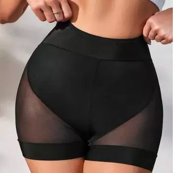 Черные перспективные сексуальные трусы-боксеры чистое желание черные шелковые сексуальные горячие эластичные удобные леггинсы S чёрный
