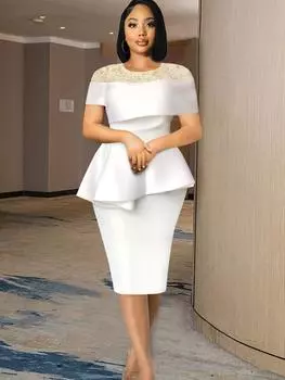 Черные платья, женские кружевные лоскутные платья с круглым вырезом, белые вечерние коктейльные наряды с рюшами на день рождения, женские наряды подружки невесты