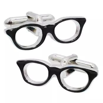 Черные полосатые очки SWANK запонки запонки C0101 чёрный