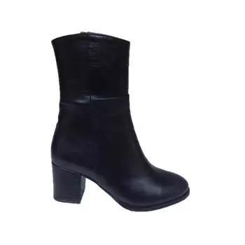 Черные полусапоги из натуральной кожи маленького и большого размера