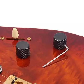 Черные позолоченные гитарные басовые купольные ручки тона для электрогитары/баса ручки регулировки громкости гитарные детали аксессуары