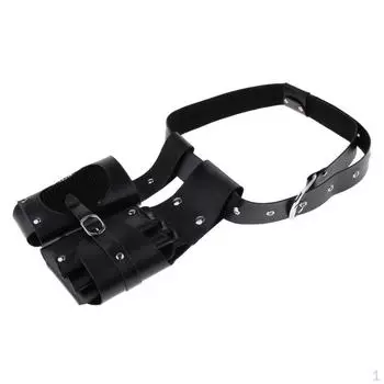 Черные профессиональные парикмахерские ножницы, зажимы для инструментов, поясная сумка, держатель для инструментов