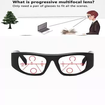 Черные прямоугольные защитные очки для глаз с широкими заушниками TR90, удобные прогрессивные мультифокальные очки для чтения с полной оправой +0,75 до +4 +0.75 коричневый
