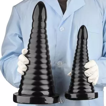 Черные ПВХ анальные пробки большой дилдо мастурбатор фистинг секс игрушки большой член ремень на пенис БДСМ S