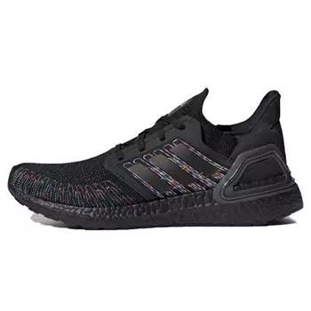 Черные разноцветные мужские кроссовки adidas UltraBoost 20 EG0711